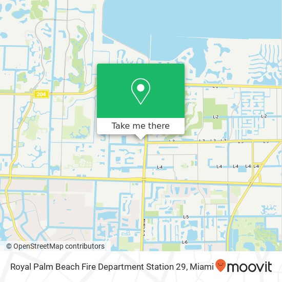 Royal Palm Beach Fire Department Station 29 map
