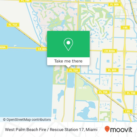 West Palm Beach Fire / Rescue Station 17 map