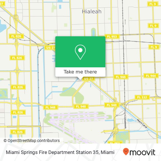 Miami Springs Fire Department Station 35 map