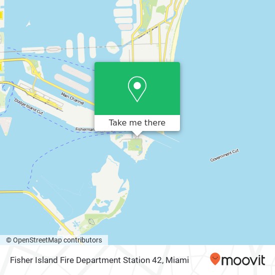 Fisher Island Fire Department Station 42 map
