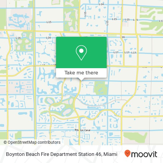 Mapa de Boynton Beach Fire Department Station 46