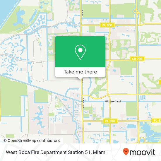 West Boca Fire Department Station 51 map