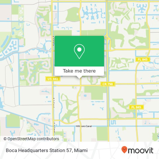 Boca Headquarters Station 57 map