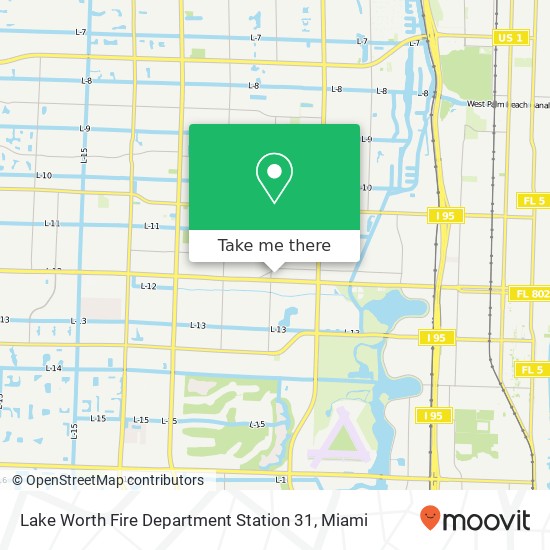 Lake Worth Fire Department Station 31 map