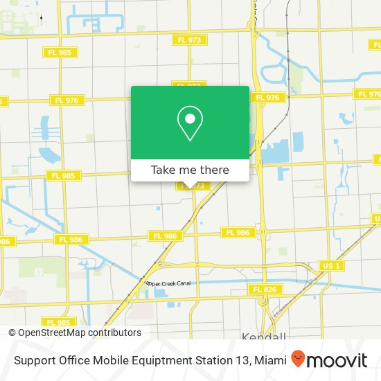 Mapa de Support Office Mobile Equiptment Station 13