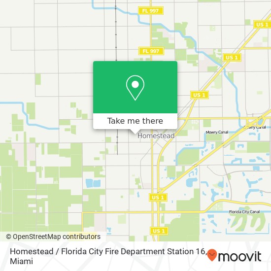 Mapa de Homestead / Florida City Fire Department Station 16