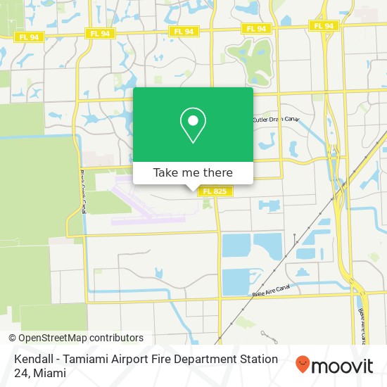 Kendall - Tamiami Airport Fire Department Station 24 map