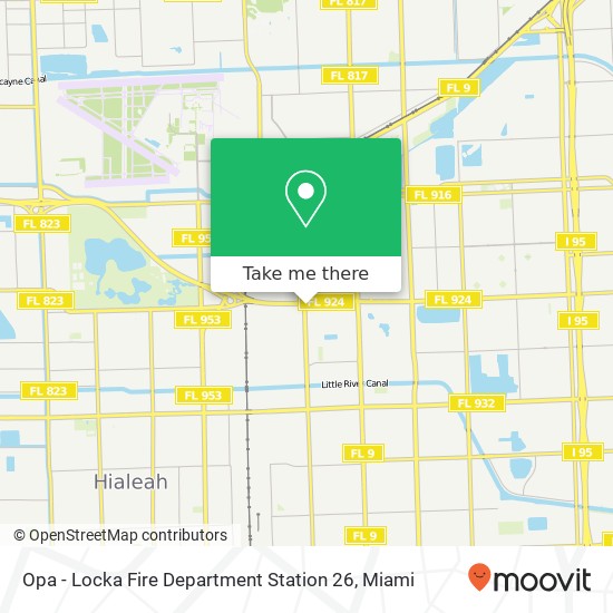 Opa - Locka Fire Department Station 26 map