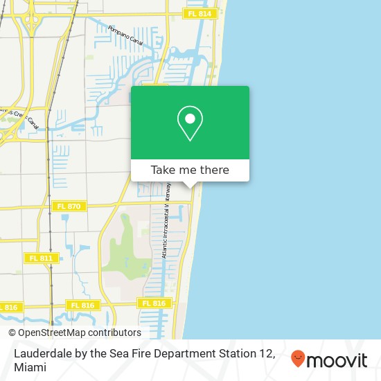 Mapa de Lauderdale by the Sea Fire Department Station 12