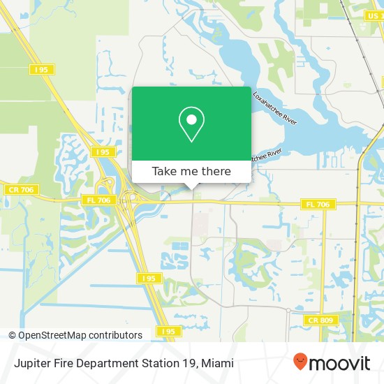 Jupiter Fire Department Station 19 map