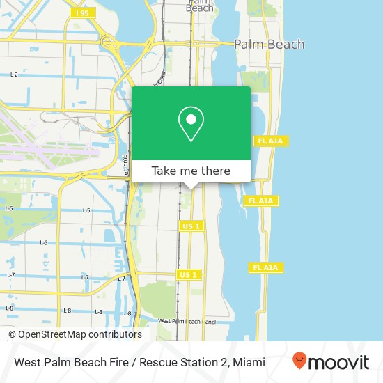 West Palm Beach Fire / Rescue Station 2 map