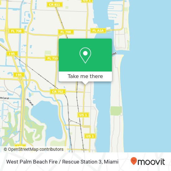 Mapa de West Palm Beach Fire / Rescue Station 3