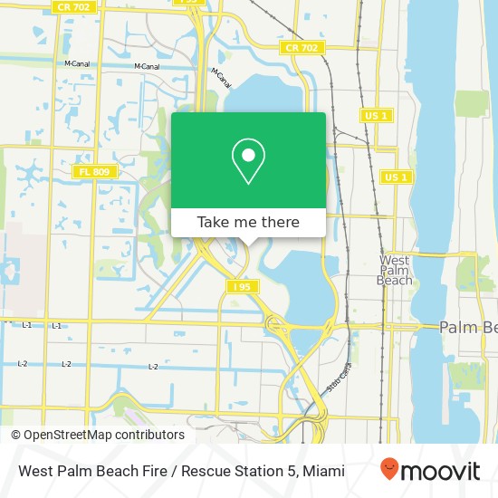 West Palm Beach Fire / Rescue Station 5 map