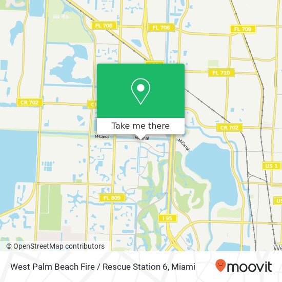 Mapa de West Palm Beach Fire / Rescue Station 6