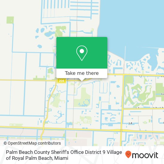 Palm Beach County Sheriff's Office District 9 Village of Royal Palm Beach map