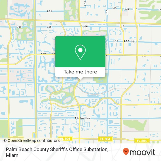 Palm Beach County Sheriff's Office Substation map