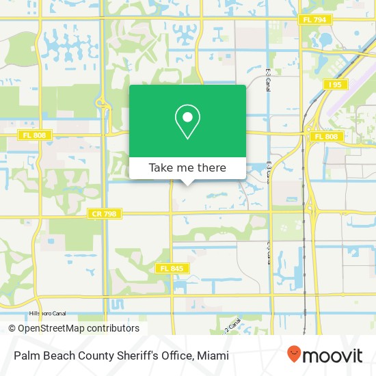 Palm Beach County Sheriff's Office map