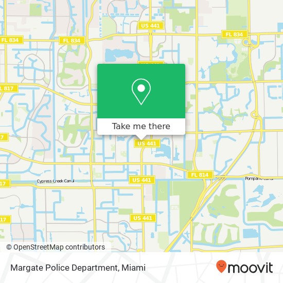 Margate Police Department map