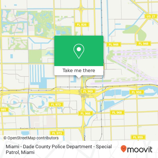 Miami - Dade County Police Department - Special Patrol map