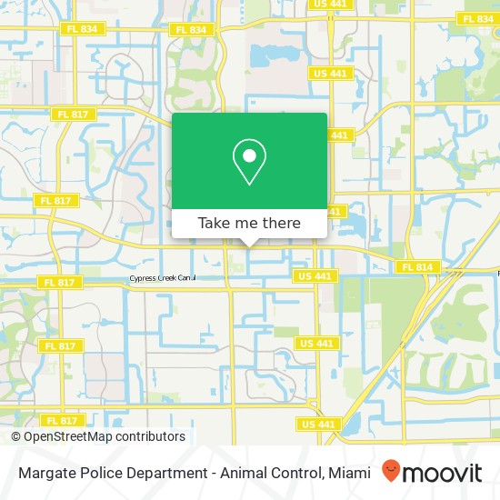 Mapa de Margate Police Department - Animal Control
