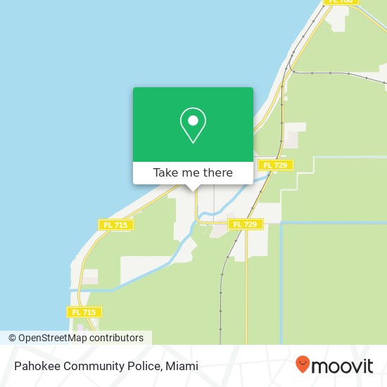 Pahokee Community Police map