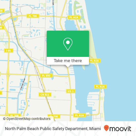 Mapa de North Palm Beach Public Safety Department