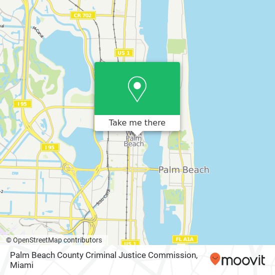 Mapa de Palm Beach County Criminal Justice Commission