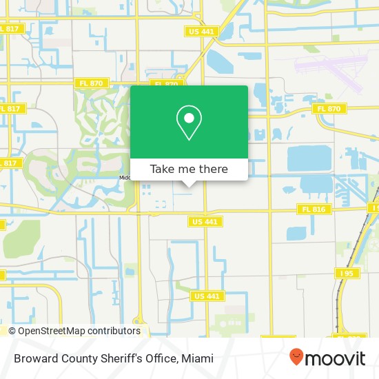 Broward County Sheriff's Office map