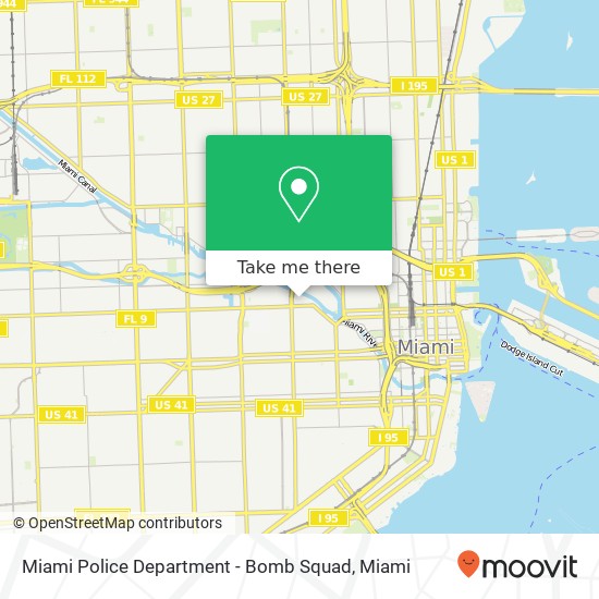 Mapa de Miami Police Department - Bomb Squad