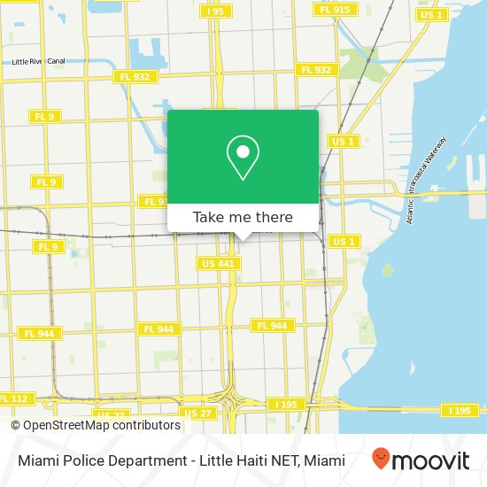 Mapa de Miami Police Department - Little Haiti NET