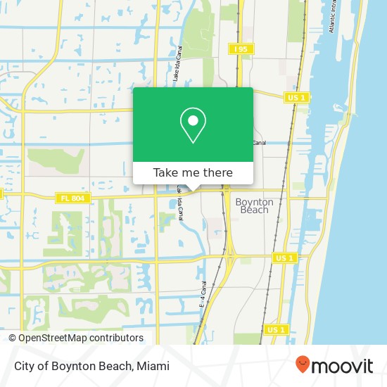 Mapa de City of Boynton Beach