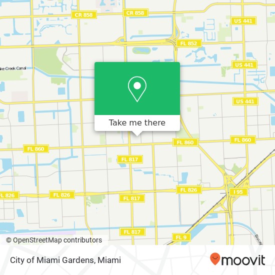 Mapa de City of Miami Gardens