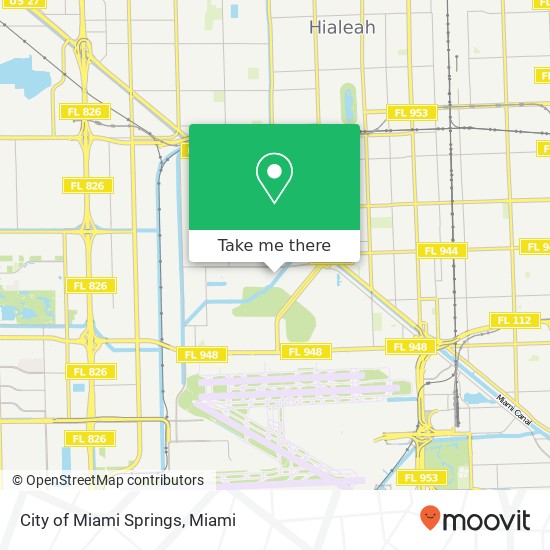 City of Miami Springs map