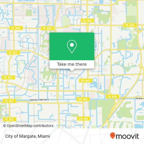 Mapa de City of Margate