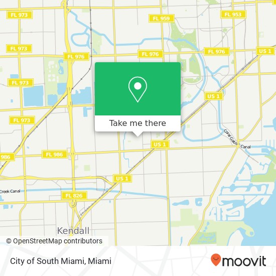Mapa de City of South Miami