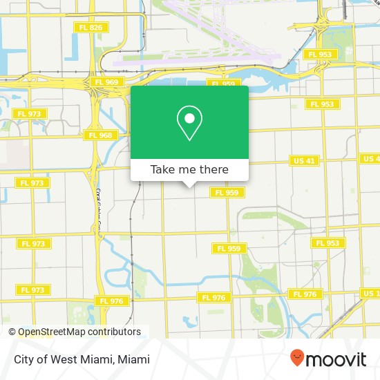 City of West Miami map