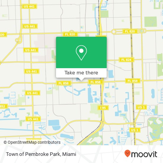 Town of Pembroke Park map