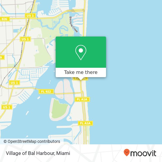 Village of Bal Harbour map