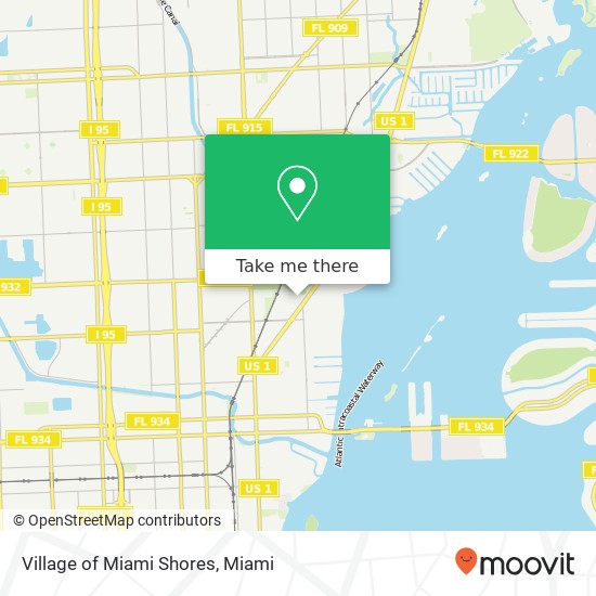 Village of Miami Shores map