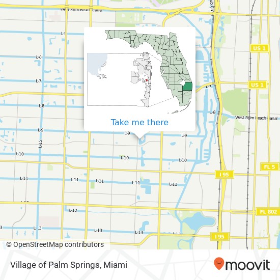 Village of Palm Springs map