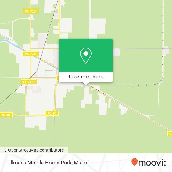 Tillmans Mobile Home Park map