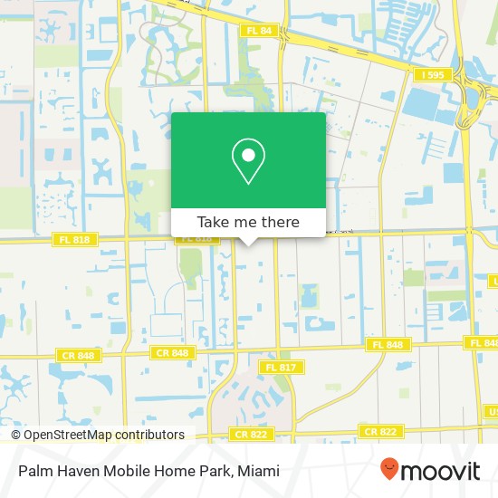 Palm Haven Mobile Home Park map