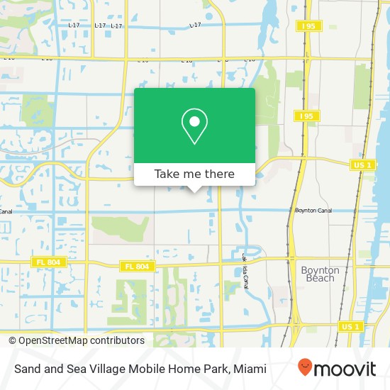 Sand and Sea Village Mobile Home Park map