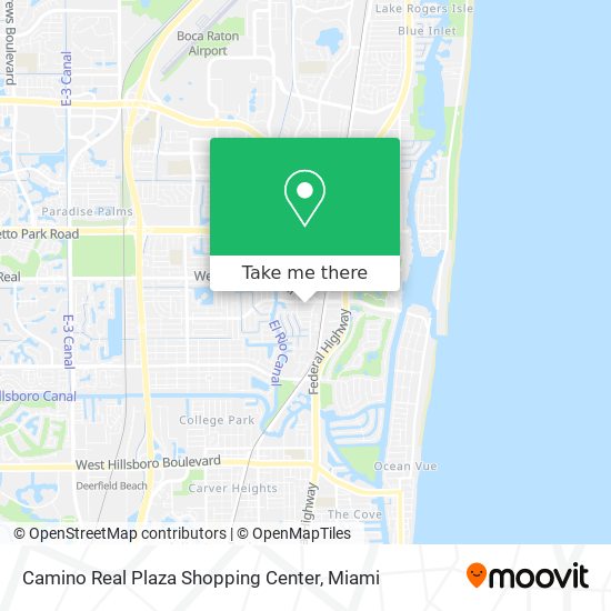 Camino Real Plaza Shopping Center map