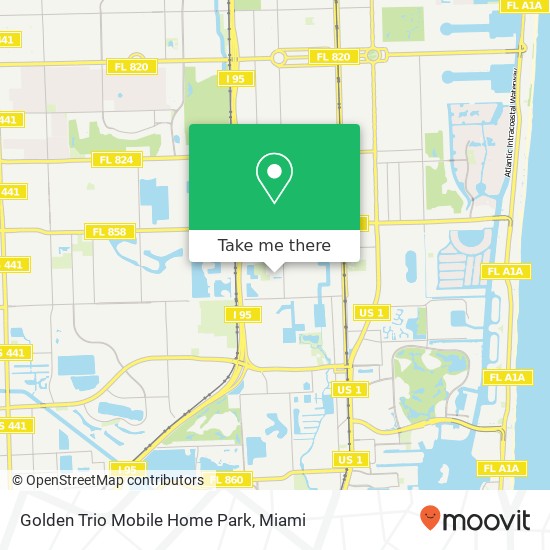 Golden Trio Mobile Home Park map