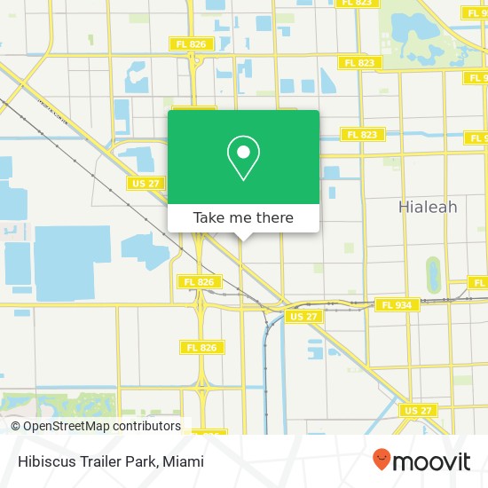 Hibiscus Trailer Park map