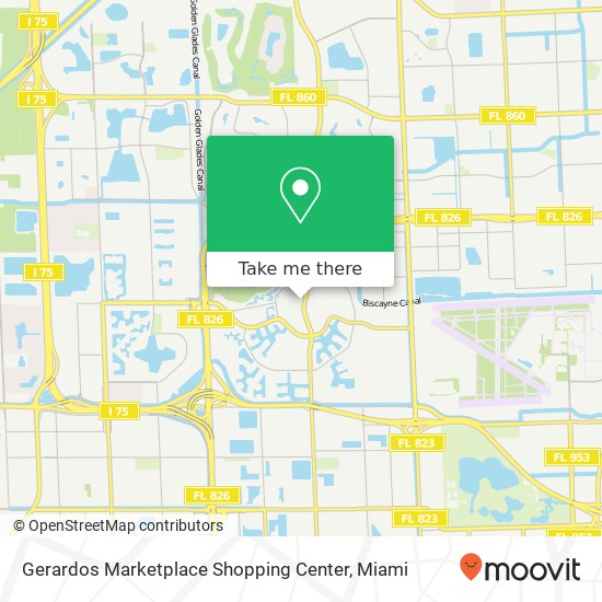 Gerardos Marketplace Shopping Center map