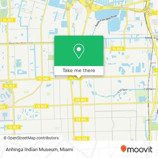 Anhinga Indian Museum map