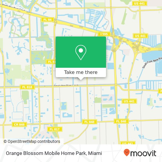 Orange Blossom Mobile Home Park map