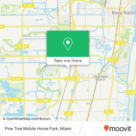 Mapa de Pine Tree Mobile Home Park